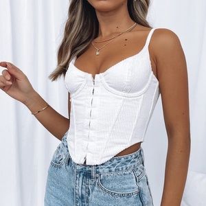 White fox boutique corset